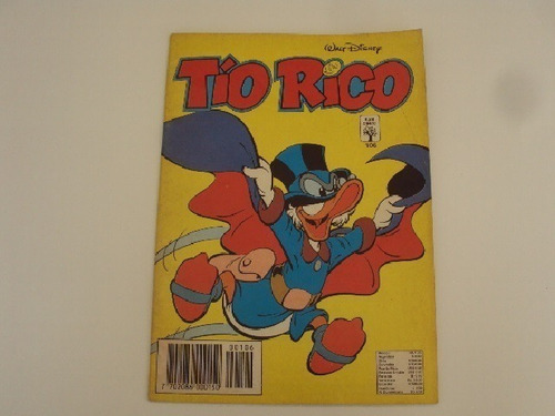  Historieta Tio Rico # 106  Disney - Abril Cinco  Año 1994