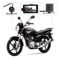 Comprar Cámara Seguridad Motocicleta Dvr Dash Cam Frontal Y Trasera