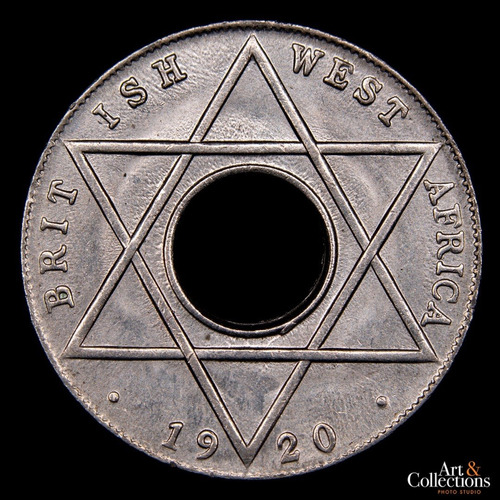 Africa Occidental Britanica, 1/10 Penny, 1920. Sin Circular