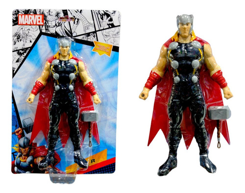 Muñeco Articulado Thor En Blister 23cm Original Marvel