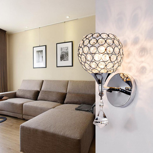 Lâmpada De Parede De Cristal Moderna Pt Lâmpada De Luz T1