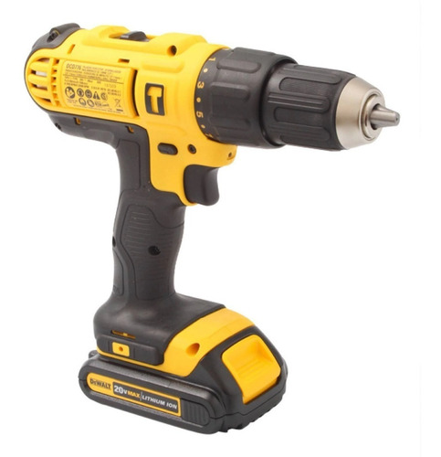 Imagen 3 de 6 de Taladro percutor atornillador inalámbrico de 13mm DeWalt DCD776C2 20V + accesorios 220V