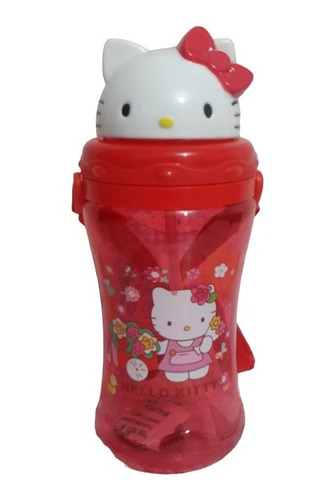 Cooler Escolar Con Pitillo Hello Kitty