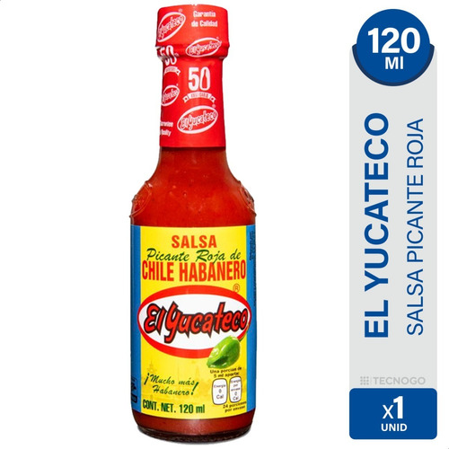 Salsa Habanera Roja El Yucateco Origen Usa - 01mercado