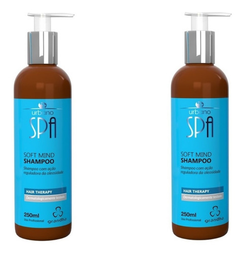 2 Unid Shampoo Soft Mind Grandha Urbano Spa Antiqueda 250ml