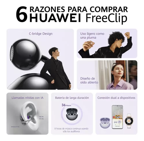 Audífonos Inalámbricos Huawei Freeclip