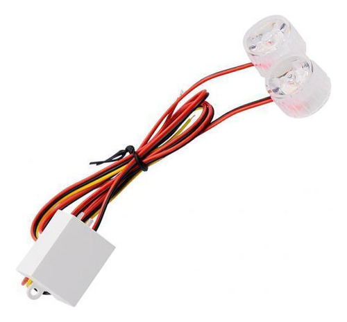 3x 1x Luz Estroboscópica 2 Bombillas Accesorios Para Coche