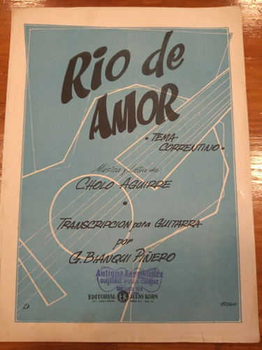 Rio De Amor Aguirre Guitarra Partitura