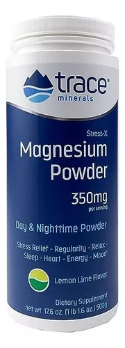Stress-X, Magnesio en polvo, Lima limón, 350 mg, 500 g (17,6 oz)