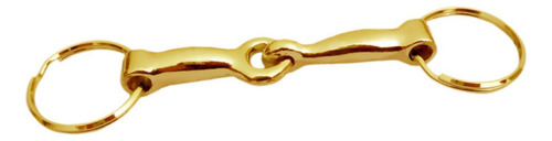 . 5 Llavero Con Forma De Bocado De Caballo, Llavero De Oro
