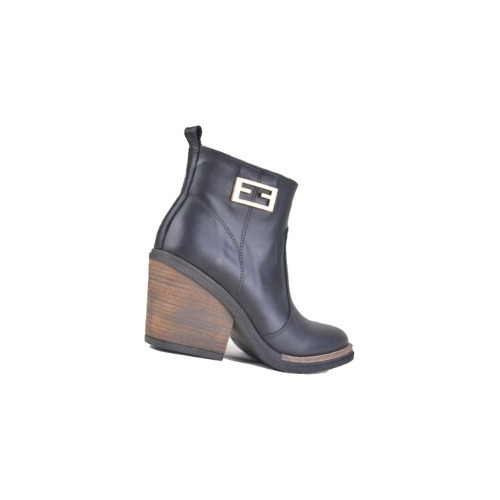 Botas Botinetas Texanas De Mujer De Cuero Georgi - Ferraro
