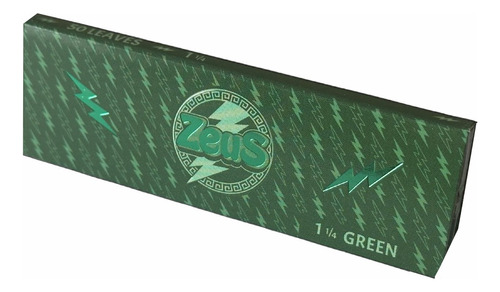 Pack X5 Papelillos Para Armar Zeus Green Sedas 78mm