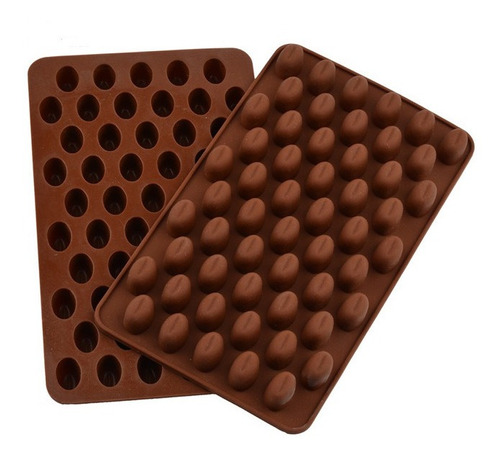 2 Moldes Para 55 Granos De Café Cubiertos De Chocolate C/u