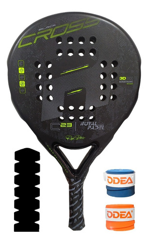 Paleta Padel Royal: Cross Foam + 2 Cubre + Protector + Bolsa