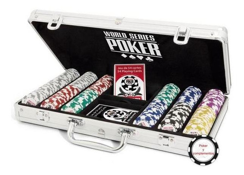 Maletin De Aluminio Con 300 Fichas De Juego