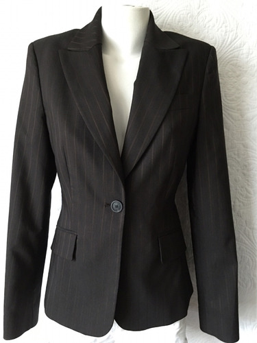 Esprit Exclusivo Blazer Chaqueta Formal Original Cafe 38