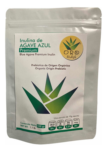 Inulina De Agave Azul De Exportacion 500gr  Pura 100%natural