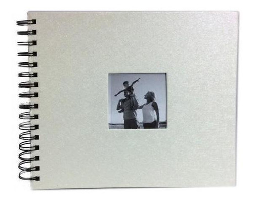 Álbum De Fotos Scrapbook Livro De Assinaturas Médio - Branco