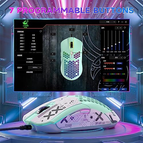 Ziyou Lang M5 Rgb Ratón Ligero Juegos Con Cable Con Dpi 6 65