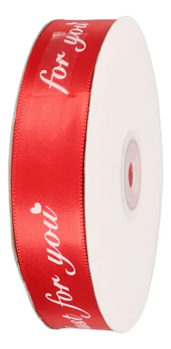 Cinta De Tela Satinada De 100 Yardas, 2,5 Cm De Ancho, Solo