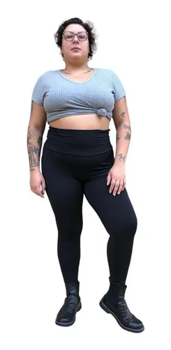 Calça legging on sale grossa plus size