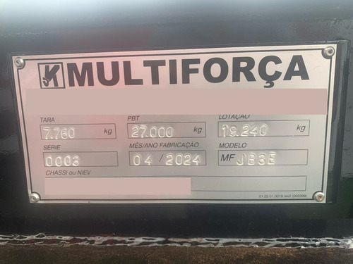 Julieta Basc. Multiforça 3 Eixos Nova 31m³ Preço À Consultar