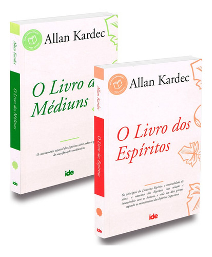 Kit O Livro Dos Espíritos + O Livro Dos Médiuns : Não Aplica, De : Allan Kardec / Tradução: Salvador Gentile. Editorial Ide, Tapa Mole En Português, 2021