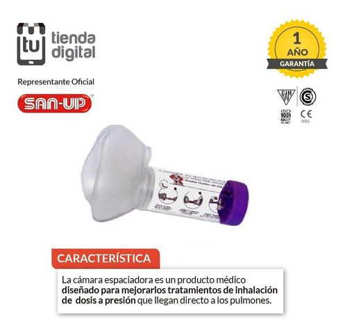 Camaras De Inhalacion Con Mascara Infantil San Up 3220