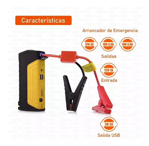 Arrancador Auto Moto Cargador Bateria Portatil Power Bank