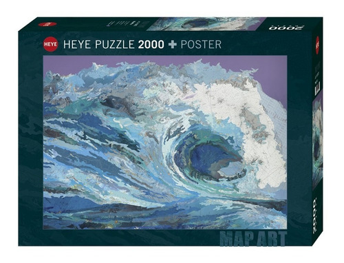 Imagen 1 de 3 de Puzzle 2000 Pz - Map Wave Cusick- Heye 29872