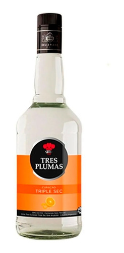 Licor Tres Plumas Naranjas Curacao Triple Sec 700ml. Quirino