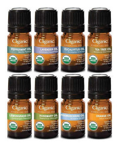 Aceites Esenciales Cliganic (8) Importados, 100%puros.