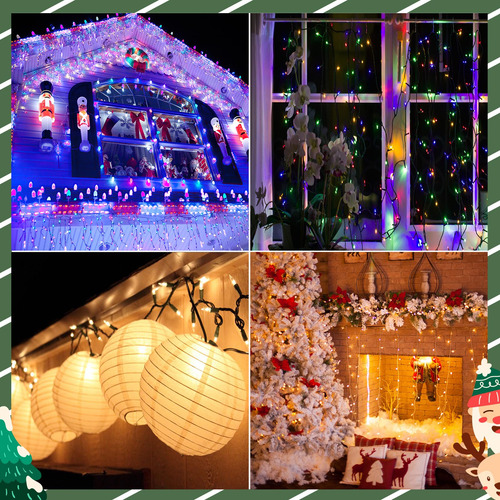 Canalón Blanco Meilidy Para Luces Navideñas, 100 Unidades