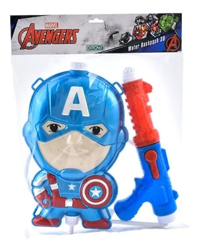 Avengers Mochila Pistola Lanza Agua Water Backpack Ditoys