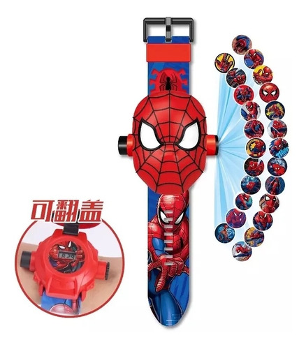 Spiderman Reloj Proyector Infantil Juguete Didáctico Súper!