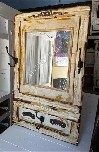 Espejo Marco Madera Decorativo Rustico