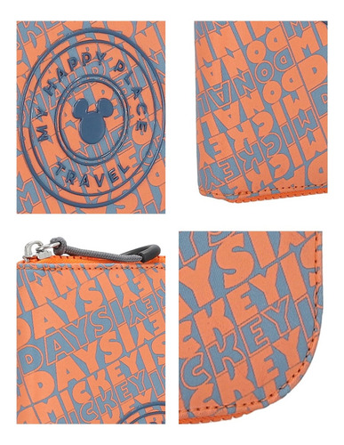 Porta Pasaporte Mujer Mickey W Capsule Naranja Acfranck3cw Diseño De La Tela Gráfico