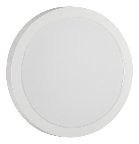 Pack X2 Plafon Aplique Panel Redondo Spot Techo Luz Led 18w Estructura Blanca Cálida