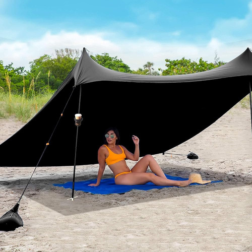 ~? Red Suricata Family Beach Tent & Beach Canopy & 2 Beverag