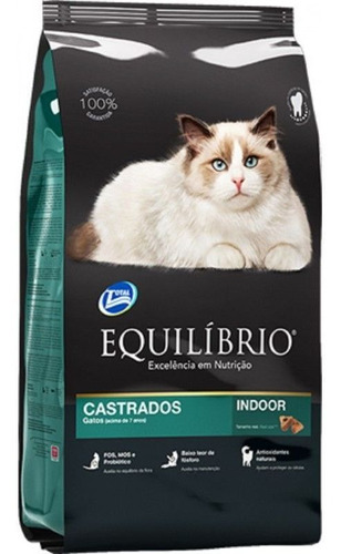 Equilibrio Gato Adulto Castrado+7 Anos 1,5kg Alimento