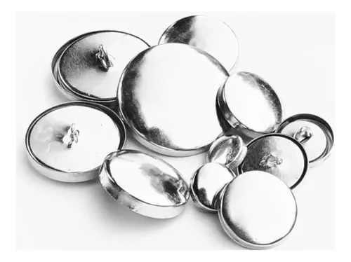 Casquetes Metalicos Para Forrar Boton #36 X 500 Unidades