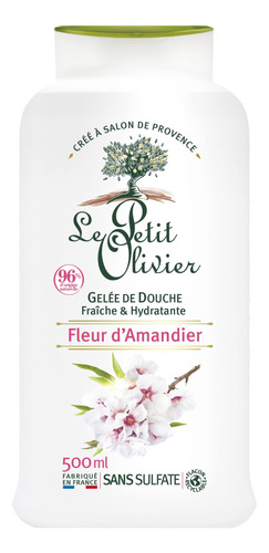 Le Petit Olivier Gel De Ducha, Flor De Almendra, 16.9 Onzas,