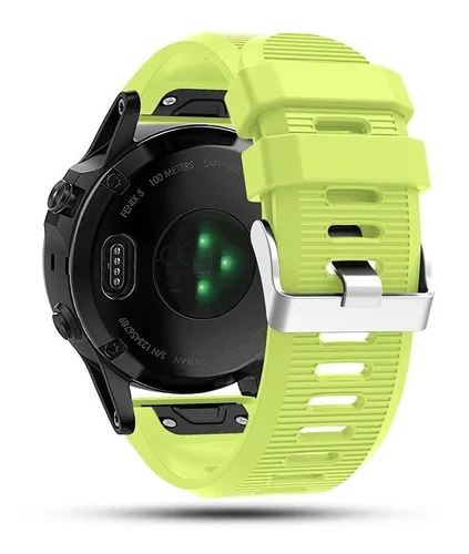 Correa silicona Garmin Fenix 5/6 (amarillo) 