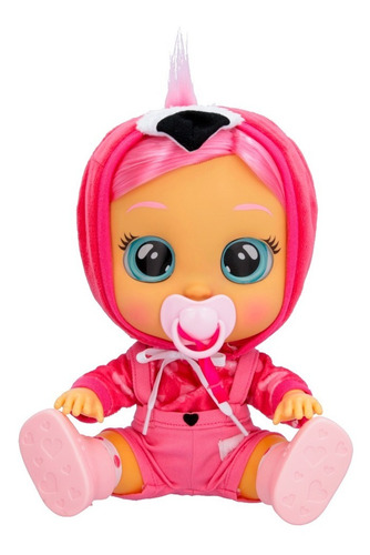 Imagen 3 de 10 de Cry Babies Muñeca Dressy Con Pelo Peina Fancy Bebe Lloron Ed