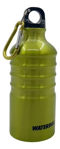 Botella Deportiva Aluminio Waterdog 500ml Liviano Running Color Green / Tapa Q