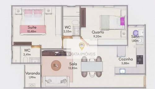 Imagem 5 de 7 de Lançamento! Apartamentos 2 Quartos Próximos A Rodovia E Comércio, Jardim Atlântico, Rio Das Ostras! - Ap0507