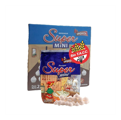 Merengue Urquiza Super Mini  (bulto 24ux100 Grs.)