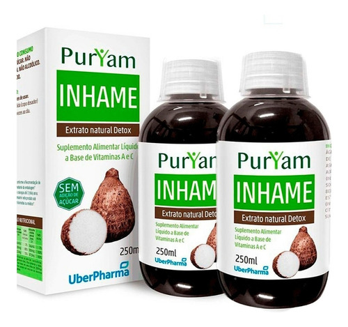 Kit 2x Elixir De Inhame Suplemento A Base De Vitaminas A E C