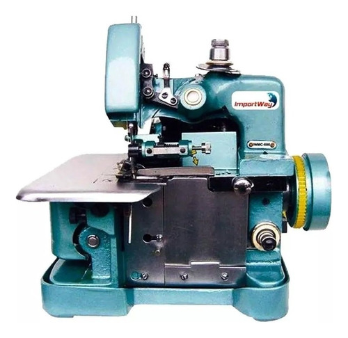 Máquina De Costura 127v Semi Industrial Overlock Portátil Cor Verde