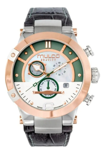 Reloj Mulco Mw5-4190-043 Modelo Gravity Con Correa De Cuero 